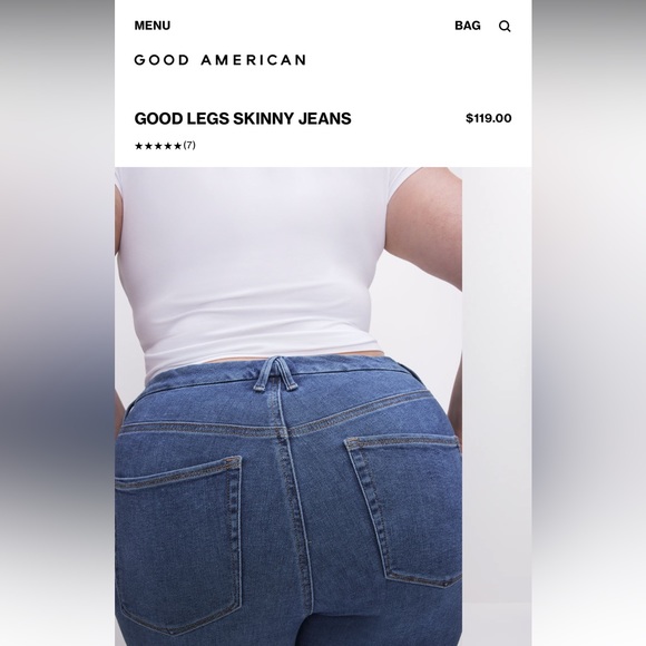 Good American Good Legs Skinny Jeans size 0 - Picture 8 of 16